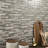 Vixo Ash Beige 12 in. x 12 in. Glass Porcelain Blend Interlocking Mosaic Wall Tile-121785747