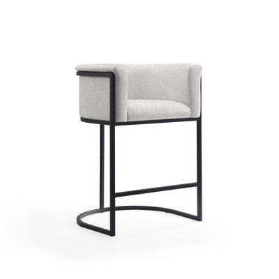Jachob Upholstered Counter Stool with Metal Frame
