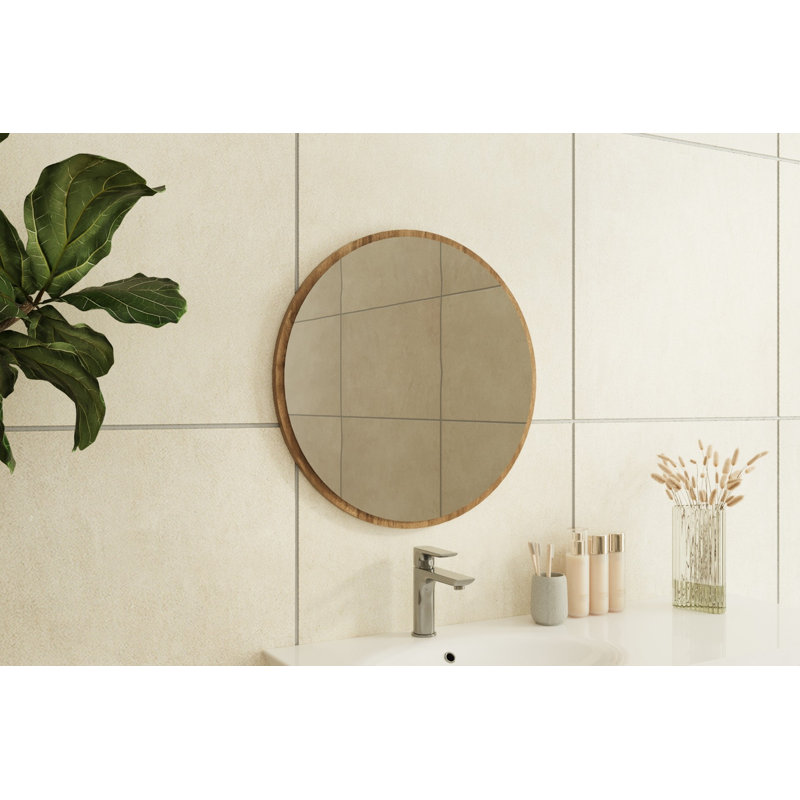 Alyze Concave Floor Mirror, Brown