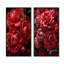 Crimson Peony Elegance - Ensemble de 2 reproductions d'art sur toile-786236331-786236310