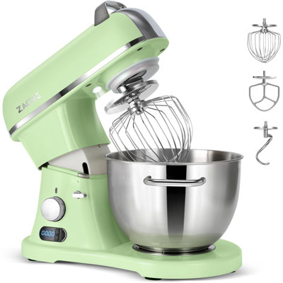 ZACME 8.4QT Commercial Stand Mixer 800W with Aluminum Die Casting Meets the Standard of NSF/ANSI 8-2023, Mixers Kitchen Electric Stand Mixer with Stainless Steel 8L Bowl, Dough Hook, Whisk and Beater（red）