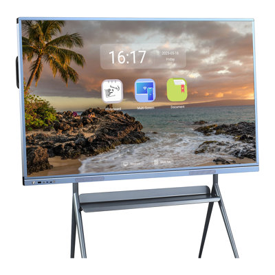 JYXCN Smart Board 75 Inch Touch Screen - Upgrade Your Space Now! All-in-One Computer with Dual System, Cloud Sharing for Dynamic Education, Interactive Meetings & Professional Presentations