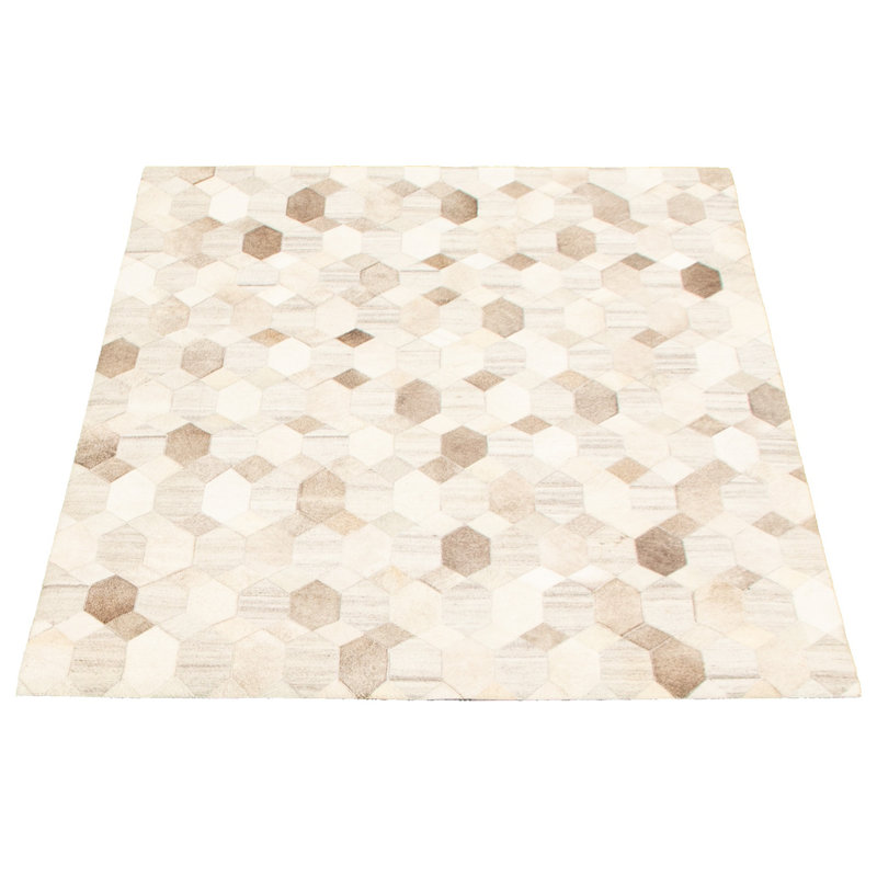Jocqueline Cowhide Geometric Indoor Rug