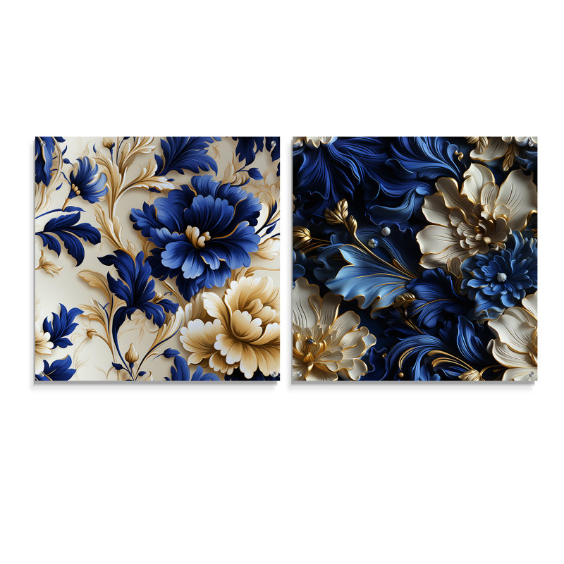 Newmarket - Ensemble de 2 art mural en verre acrylique, H 16 po x l 33 po