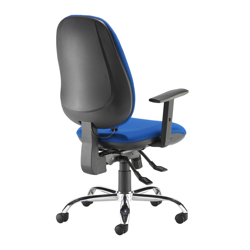 24hr Ergonomic Asynchro Task Chair, Blue