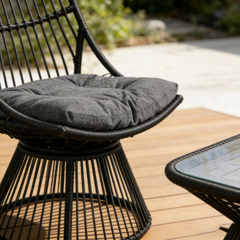 Chaise d'extérieur en rotin