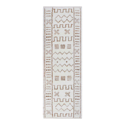 Tic Tac Toe Hand Woven Jute and Cotton Area Rug