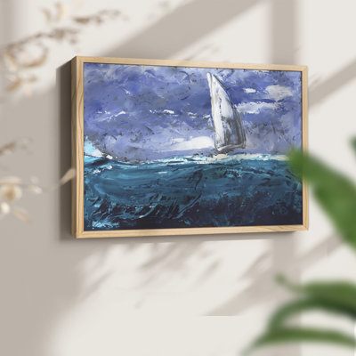 Sail Ho I -Framed Print - Restickable