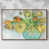 Toile avec cadre noyer