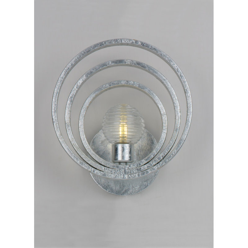 Frequency 1 - Light Armed Sconce, Silver Leaf