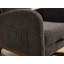 Chaise berçante rembourrée avec repose-pieds rétractable-1109750390