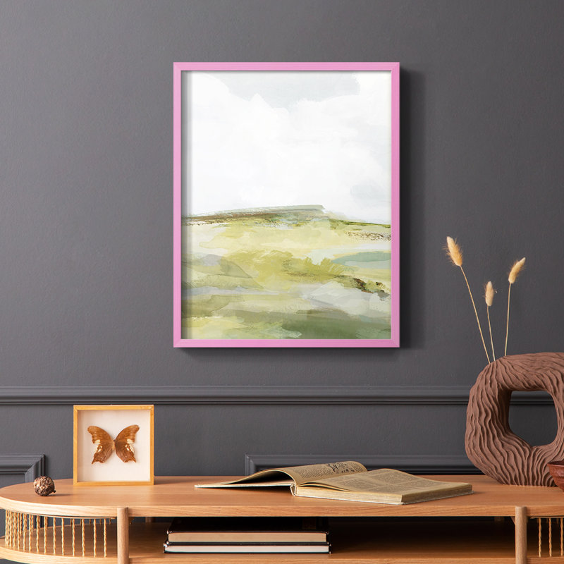 Inlet Impression I, reproduction encadrée - bois massif