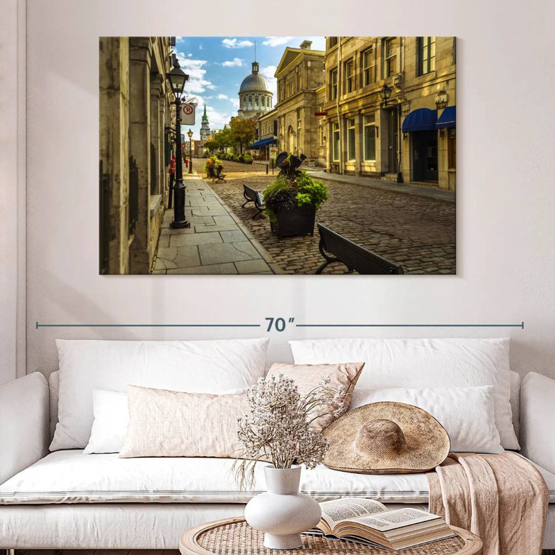 Rorry Cobbled Montreal Streets, 34" H x 51" W