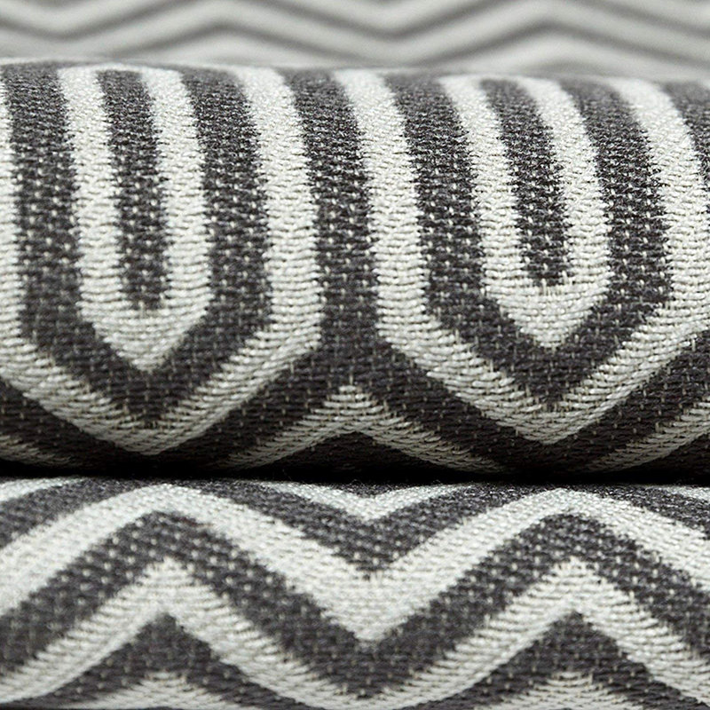 Cynthia Geometric Square Cushion Cover, 60 x 60 cm, Grey