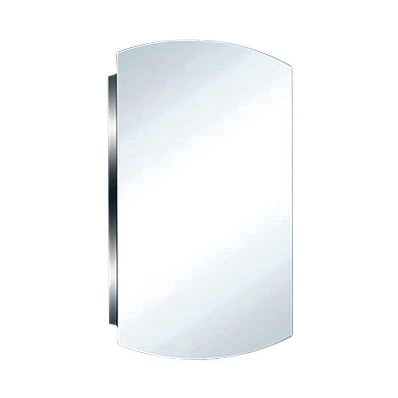 Armoire à pharmacie murale en acier inoxydable avec miroir H 24 po x l 16 po Mcphee