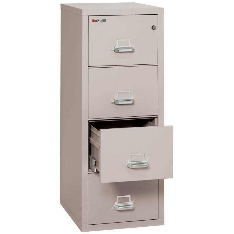 Fireproof 4 - Drawer File Cabinet, Platinum