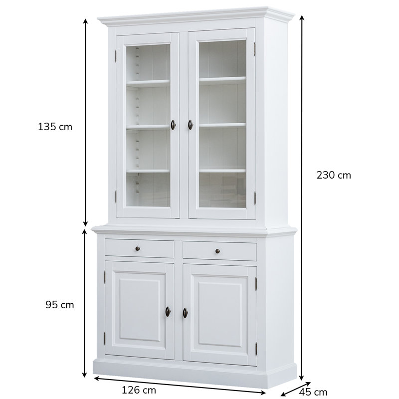 Ava-Kate Display Cabinet, White