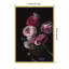 «Moody Dark Pink Floral Bouquet» par Kristy Campbell, reproduction d'art sur toile encadrée