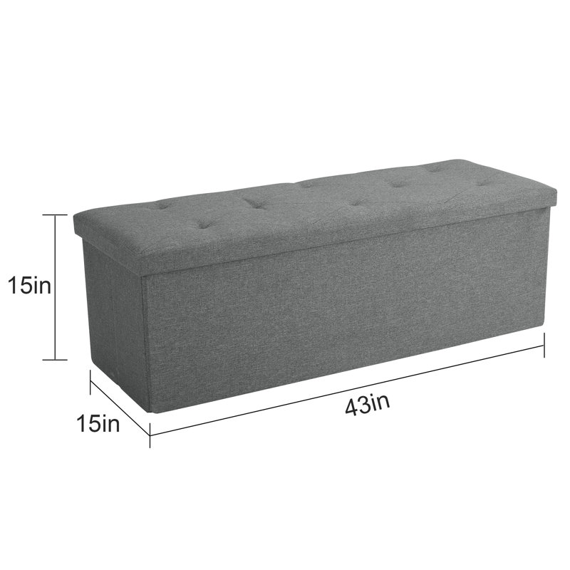 Repose-pieds Thatcham, Mélange de polyester gris foncé
