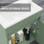 Ensemble de meuble-lavabo mural 16 po pour petite armoire murale-2090040957