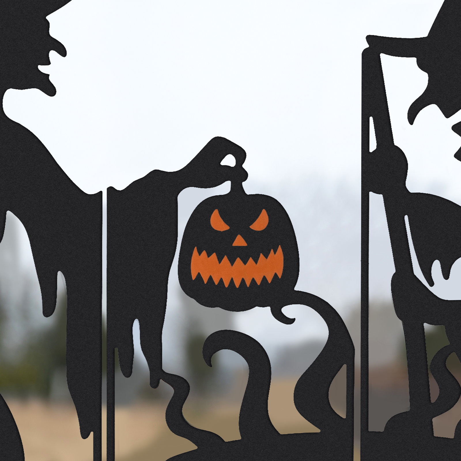 Halloween Witches Cauldron Garden Stake