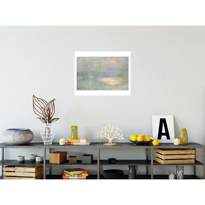 Waterloo Bridge by Claude Monet - Giclee Print, 22" H x 28" W
