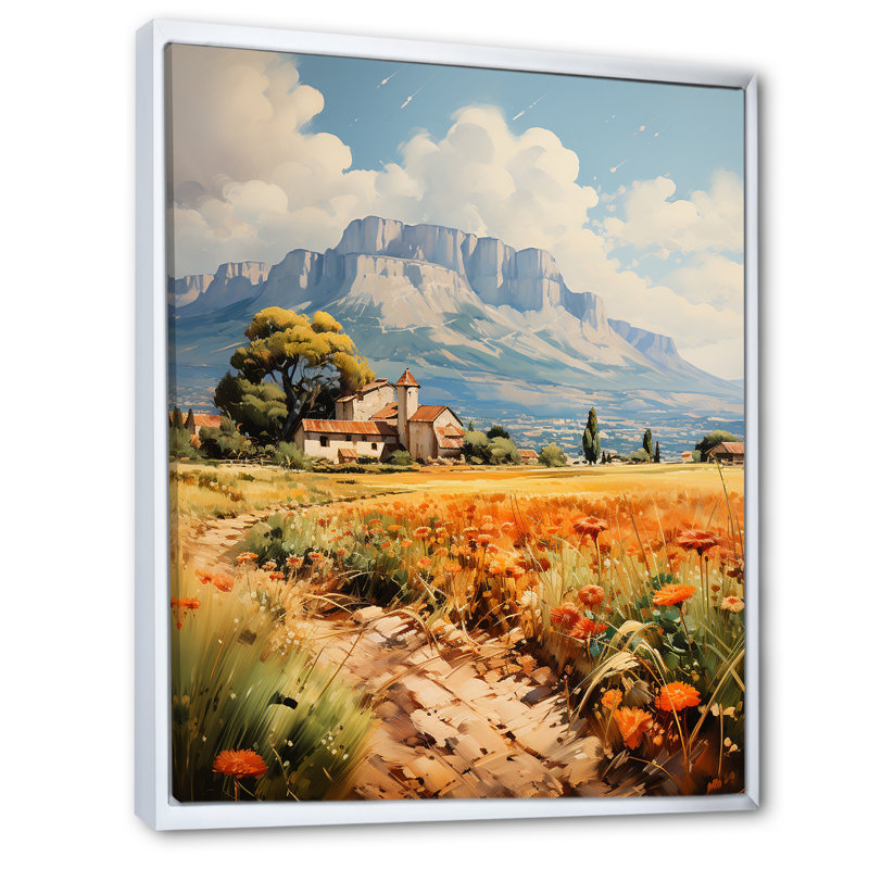 «Yveline Mont Saintevictoirepaul», impression sur toile, H 20 po x l 12 po x P 1 po, Cadre flottant blanc