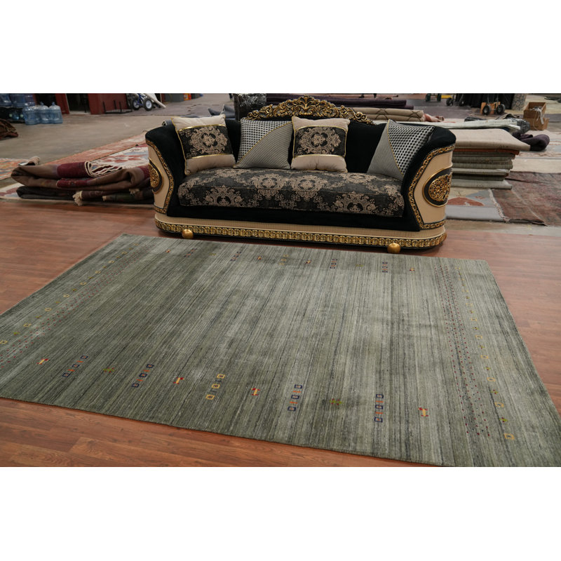 Tribal Green Oriental Indian Area Rug 7x10