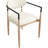 Riccio Vegan Leather Upholstered Dining Arm Chair-6766377-6766388