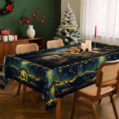 Nappe en polyester lavable foncé foncé