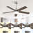 42 Inch Ceiling Fan 5 Blades Noiseless Reversible Dc Motor Remote Control With Led Light-126322204-126322203