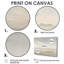 «White Grey Mist Sunrise Morning Clouds - Landscape», reproduction d'art sur toile encadrée, art abstrait blanc-264721296-264721298-264721303