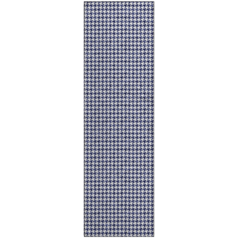 Premium Machine Washable Paullette AMF137 Navy Rug, Runner 2'3" x 7'6"