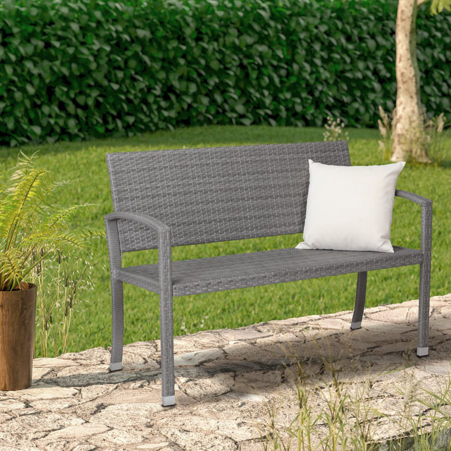Martiques Powder Coated Steel Garden Bench