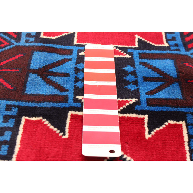 Tapis rouge Teimani 3 pi 5 po x 6 pi 7 po