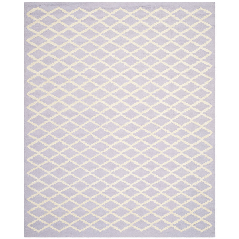 Cannen Hand Tufted Wool Geometric Rug, Rectangle 8' x 10'