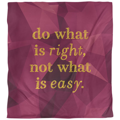 Housse de couette simple do what is right quote