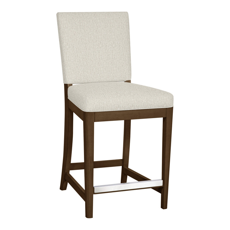 Tabouret de comptoir 42 po Vanguard, Chenille Nompton Snow Crypton®, La Havane