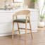 Tabouret de comptoir rembourré Devane-257417112