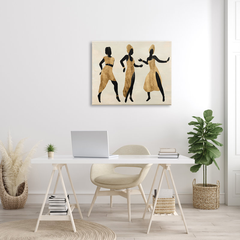 Powerful Women Dancing, Toile tendue, H 30 po x l 40 po