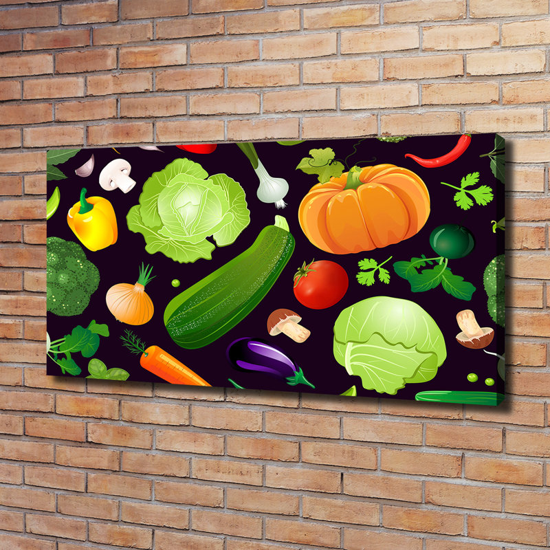 Colourful Vegetables - Wrapped Canvas Print