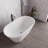 54" Streamline Soaking Freestanding Tub With Internal Drain-108964627