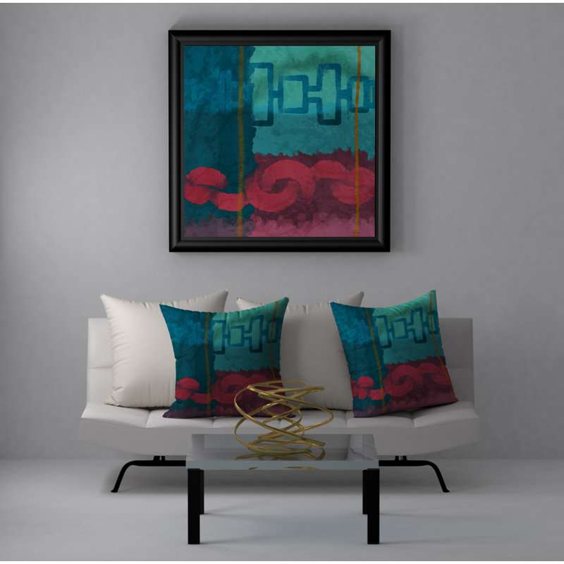 Magnifique housse de coussin carrée distinctive, 20 po X 20 po
