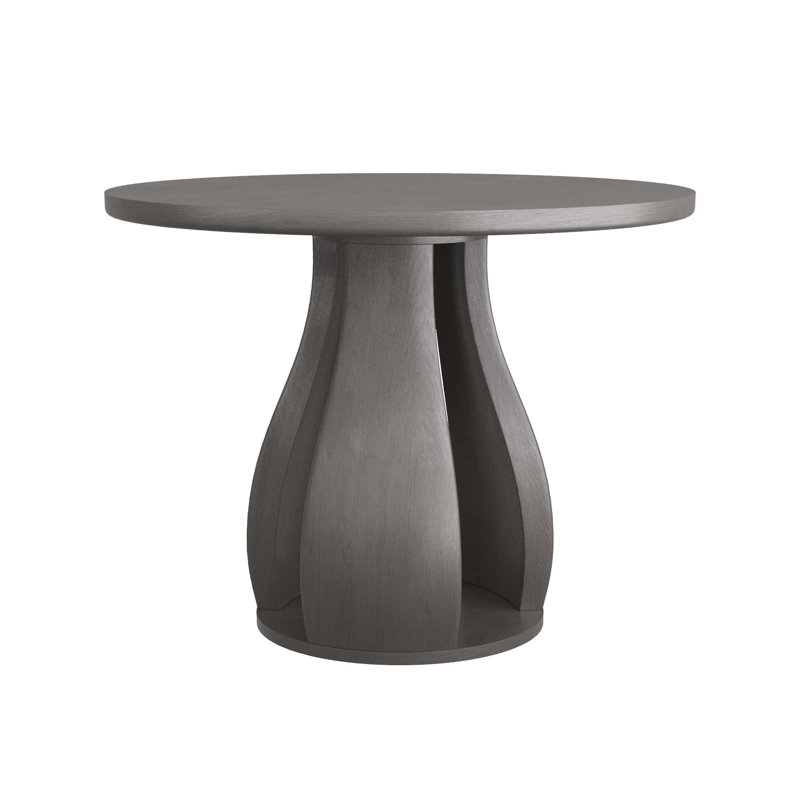 Samara Round Mahogany Wood Dining Table