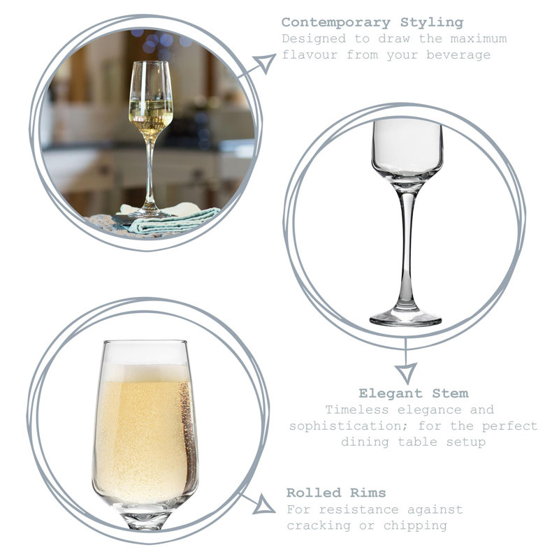 Argon Tableware Tallo White Wine Glasses - 295ml - Pack of 12