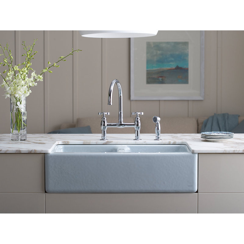 Hawthorne™ 33" L x 22.125" W Farmhouse Kitchen Sink, White