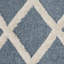Tapis géométrique rectangulaire bleu sarcelle tissé à la machine-70927133