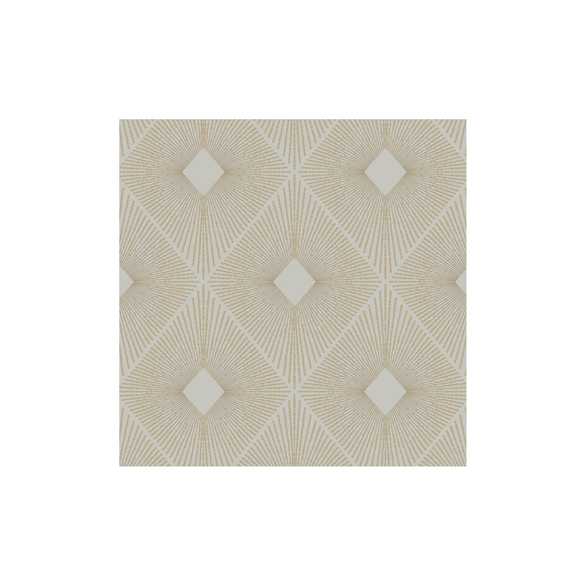 Antonina Vella Modern Metals Modern Geometric Wallpaper, Warm Grey/Gold