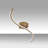 Modern Gold Chandelier with Metal Body, 26.4 x 2.0 x 3.9 Inches | Integral LED 16W 3000K Lighting | Elegant Design for Glamorous Home Decor | Perfect for Living Rooms, Dining Areas & Entryways