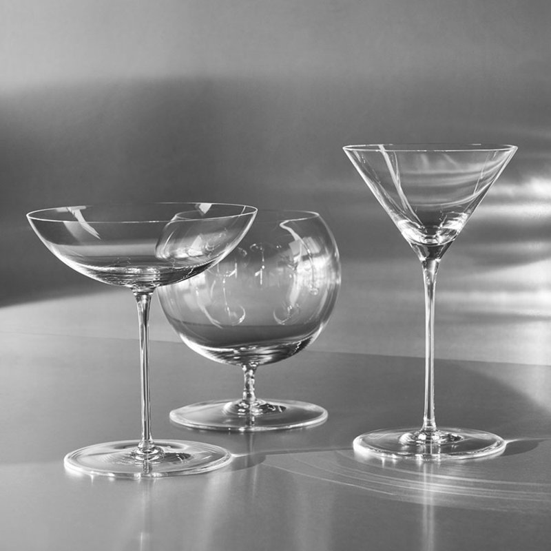 Geometry Handmade Martini Glass